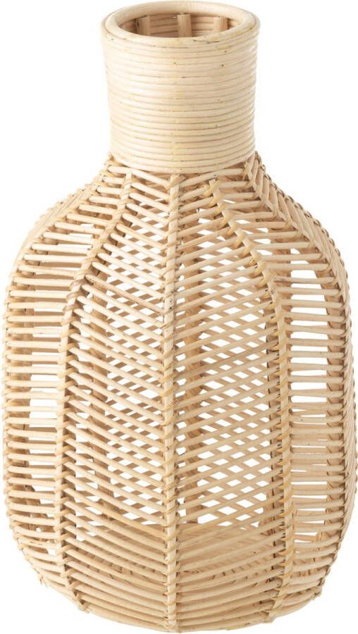 Jolipa J-line Mand Fles Raffia Naturel 23x223x41cm