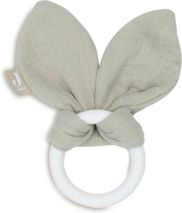 Jollein Bijtring Siliconen Bunny Ears Wild Rose