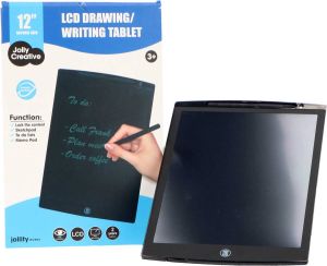 Jollity JollyCreative Digitaal Tekentablet Digitaal Notitiebord LCD writing tablet 12 inch Zwart