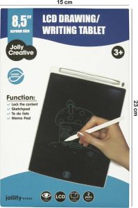 Jollity Works JollyCreative Digitaal Tekentablet Digitaal Notitiebord LCD writing tablet 8.5 inch Wit