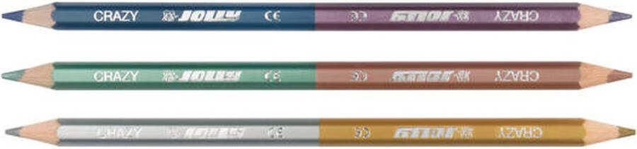 Jolly Crazy Kleurpotloden Metallic 6 kleuren