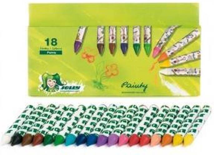Jolly Painty Waskrijtjes 18 stuks