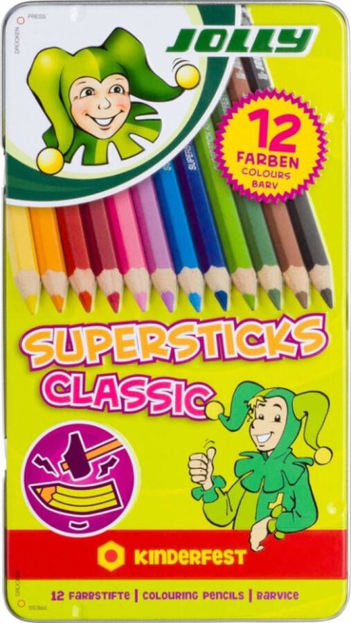 Jolly Supersticks Classic kleurpotloden 12 stuks
