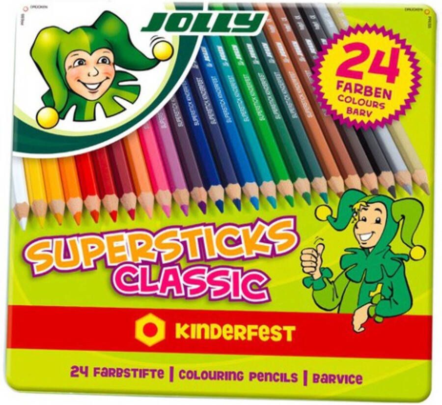 Jolly Supersticks Classic kleurpotloden 24 stuks