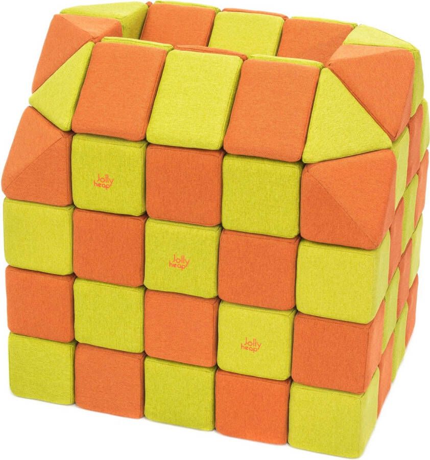 JollyHeap Magnetische blokken Magnetic blocks blokken educatief speelgoed groen oranje