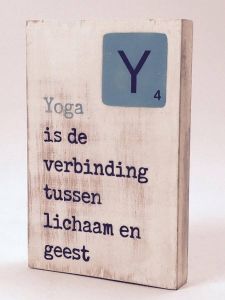 Joni's Tekstblok 10x15 2 cm dik Yoga