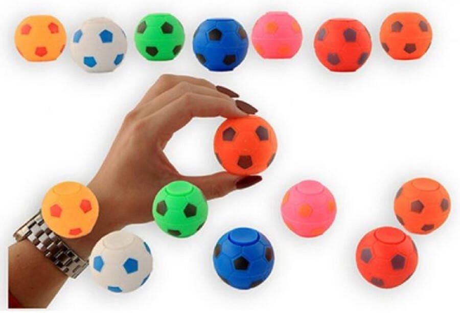 Jonotoys Fidget spinner voetbal Anti stress Set 3 stuks Meerdere kleuren