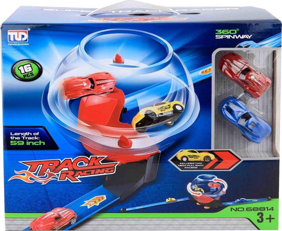 Jonotoys Lanceerbaan Track Racing Draaiton Jongens 16-delig