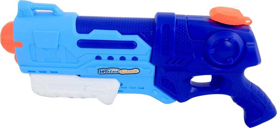 Jonotoys Waterpistool Met Pomp Jongens 38 Cm Blauw