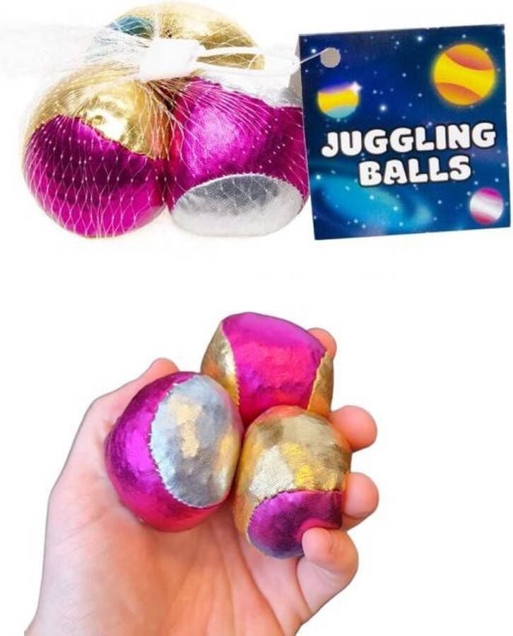 Jonotyos Metallic Jongleerballen 3 delig juggling balls