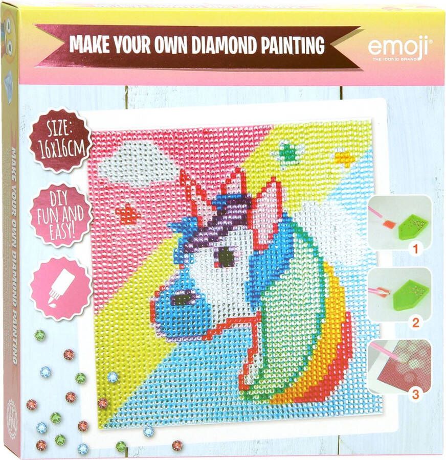 Joppa Emoji Diamond Paintingset Eenhoorn