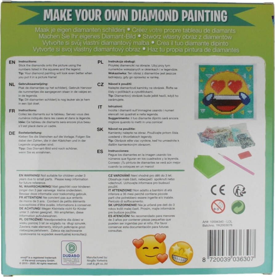 No brand Sambro Emoji Diamond Painting Glasses