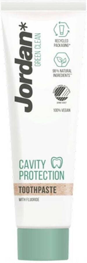 Jordan Green Clean Caries Protection Mint Tandpasta 15x75 ml Voordeelverpakking