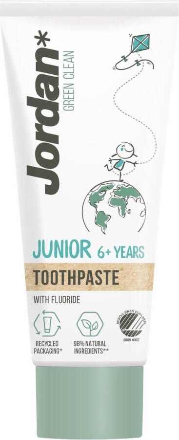 Jordan Junior Green Clean Biologische Tandpasta 6+ jaar 50ml