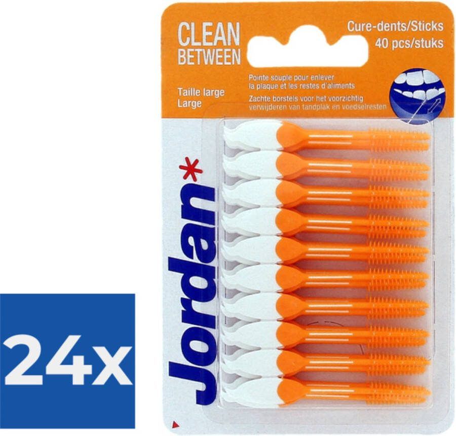 Jordan Tandenstokers Clean Between Sticks Large Voordeelverpakking 24 stuks