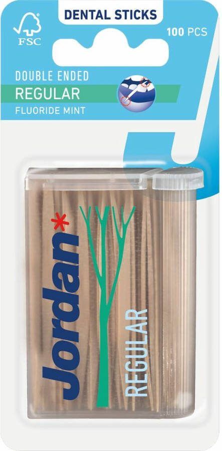 Jordan Tandenstokers Regular 100 stuks