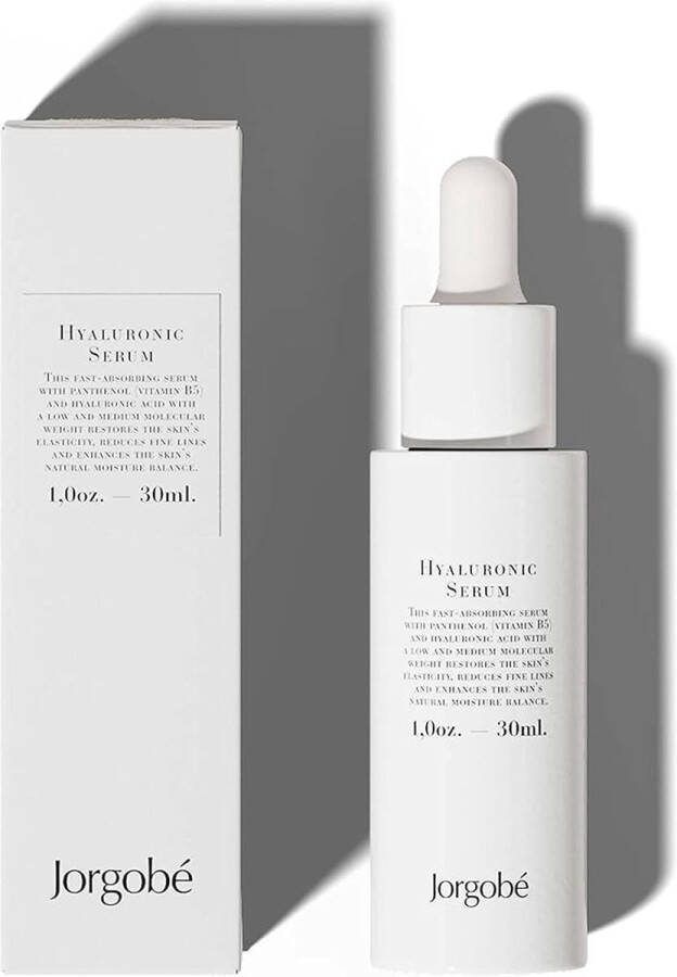 Jorgobé Hyaluronic Serum Hydraterend Verzachtend Vegan Gezichtsserum 30 ml Vrouwen