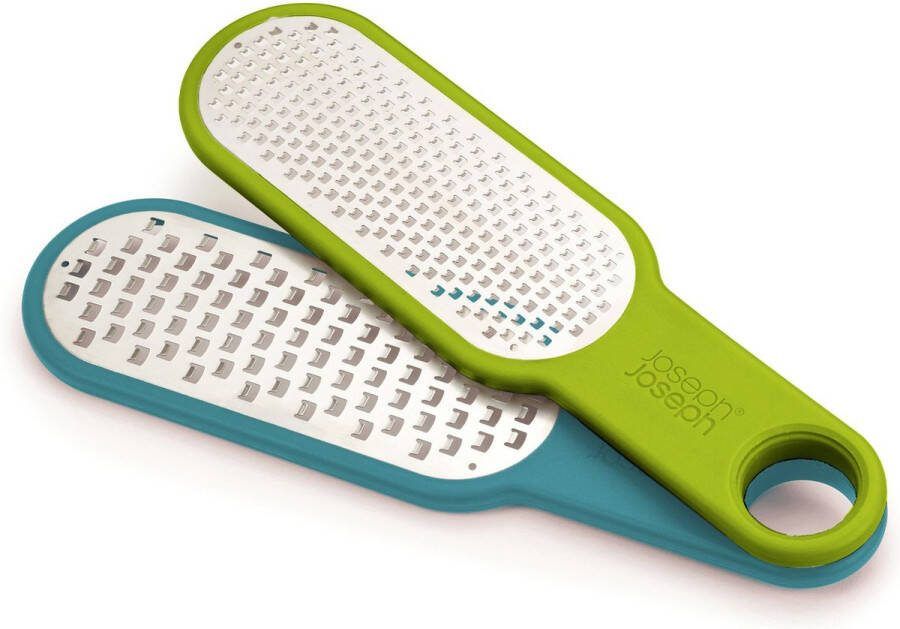 Joseph Duo Opal Rasp Keukenrasp Set van 2 Stuks Polypropyleen Blauw