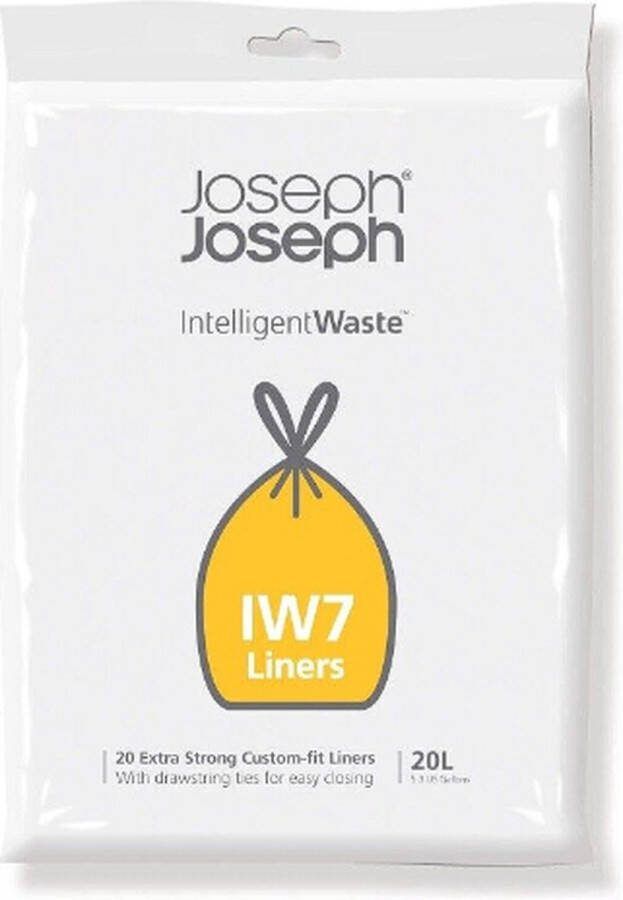 Joseph Afvalzak IW7 Transparant 20 L 20 Stuks Intelligent Waste