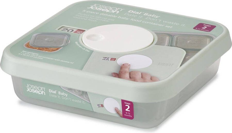 Joseph Dial Baby Vershouddoos 9 tot 12 maanden Datumaanduiding Set van 5 Stuks Mint