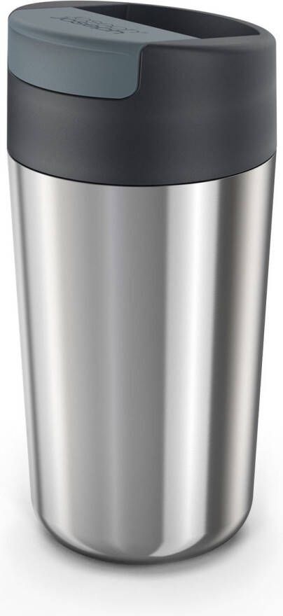 Joseph Flip Top Drinkbeker Dubbelwandig 454 ML Zilver Sipp