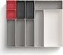 Joseph Modulaire 10-delige ladebakjes rood grijs klikbaar Grijs Koppelbaar - Thumbnail 2