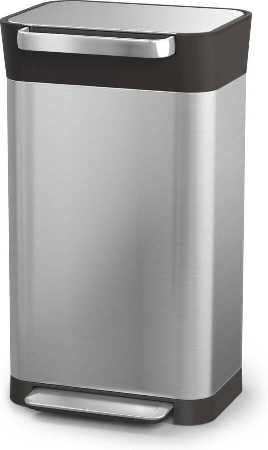 Joseph Intelligent Waste Prullenbak Titan Slim RVS 30 L Zilver