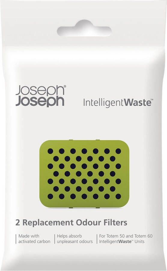 Joseph Intelligent Waste Geurfilter Kunststof Set van 2 Stuks Zwart