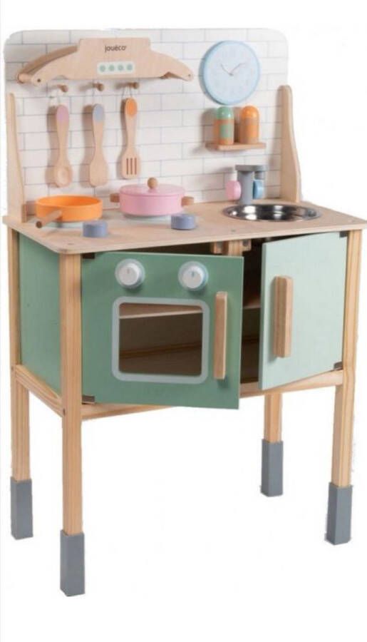 Jouéco Speelkeuken hout houten keuken met accessoires voor kinderen