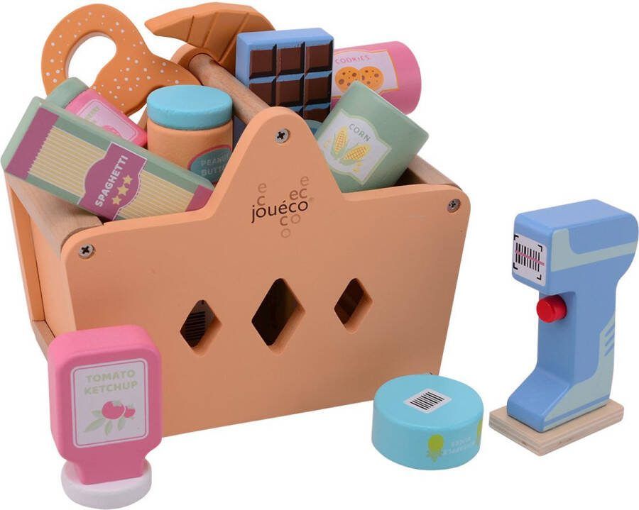 Jouéco Winkelmand met boodschappen én scanner 17.3 cm