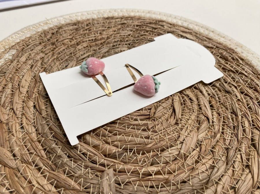 Jouwknipjes Klikklak haarspeldjes Strawberry kinderknipjes Babyhaarclipjes Kinderhaaraccessoires Haarspeldjes kinderen Haaraccessoires meisjes Haarspeldjes baby Kinder haarspeldjes Kinder haarclips Haarspeldjes kind Kindermode
