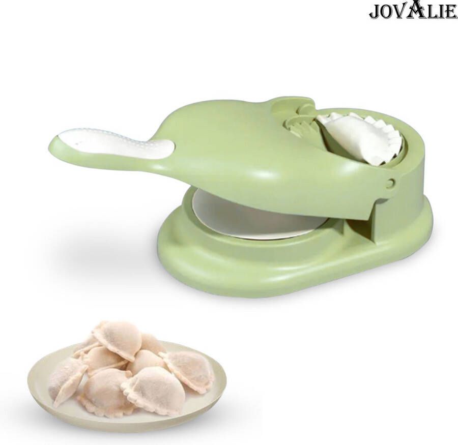 Jovalie 2-in-1 Dumpling Maker Ravioli Maker -Pastei Maker Empanade Maker Groen