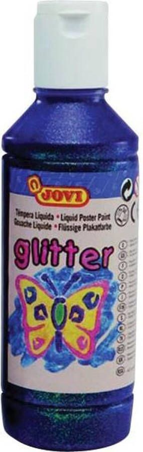 Jovi Plakkaatverf Glitter flacon van 250 ml paars