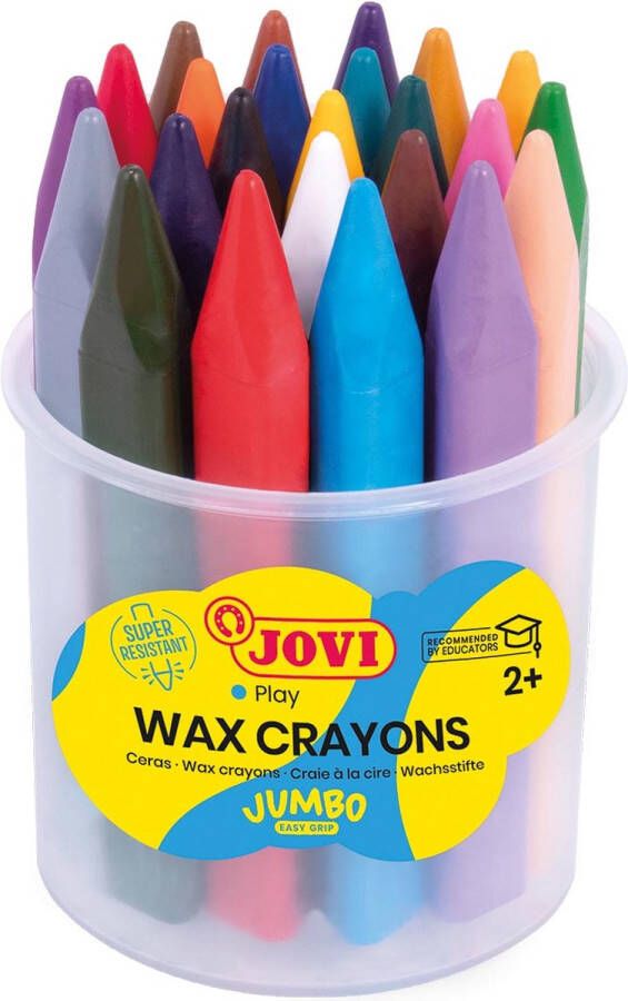 Merkloos Jovi Waskrijt Triwax 24 stuks + 1 slijper