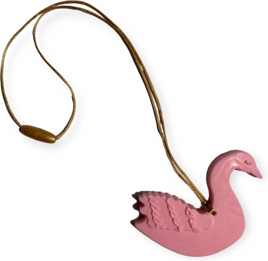 Joy Nino Bijtketting Zwaan Roze Goud