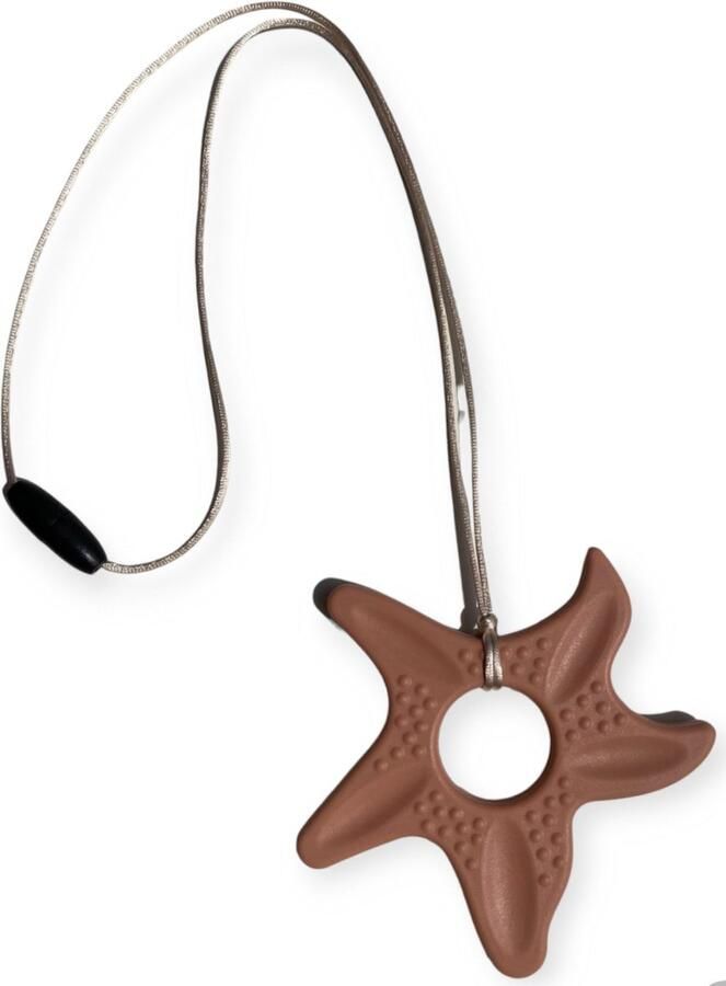 Joy Nino Bijtketting Zeester Clay Zwart
