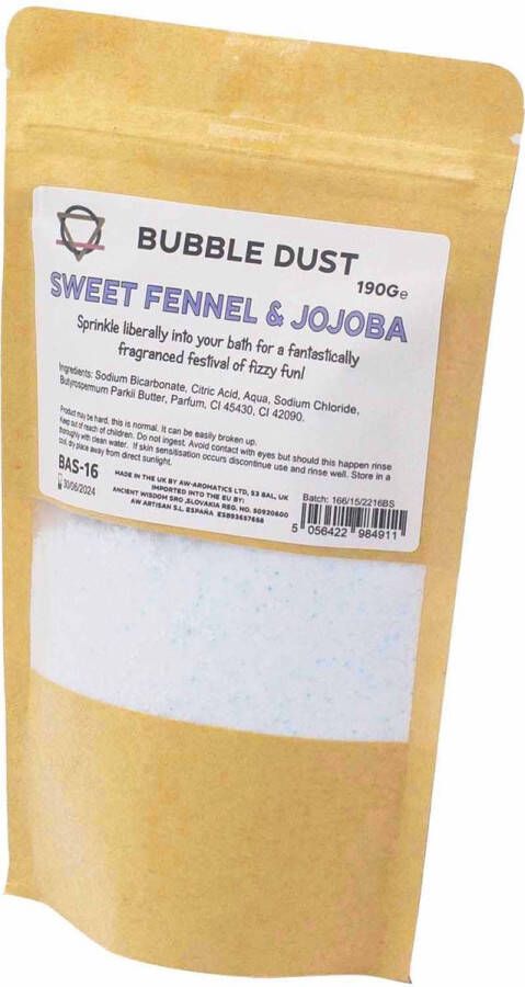 Joy of Balance Bruisbal Badpoeder Zoete Venkel & Jojoba 190 gram Bruispoeder Bad Bomb