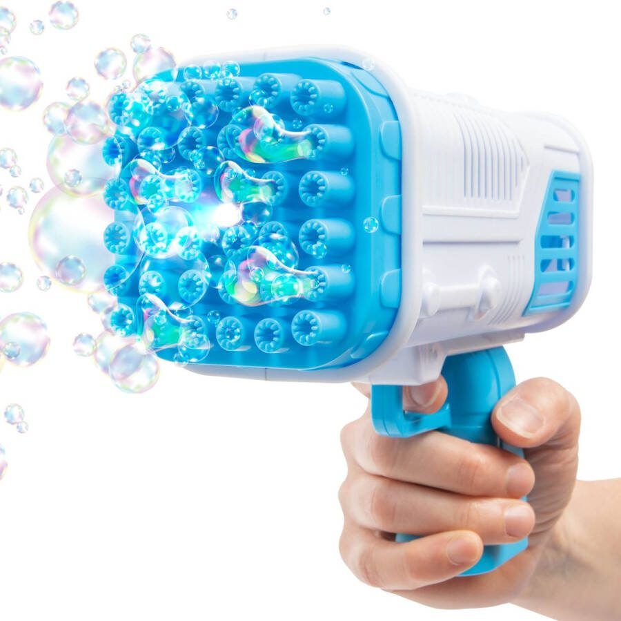 JOYA CREATIVE Bellenblaas Pistool met LED Lichteffecten Buitenspeelgoed voor Tuin en Bruiloft Inclusief 1x50ml Bellenblaas navulling