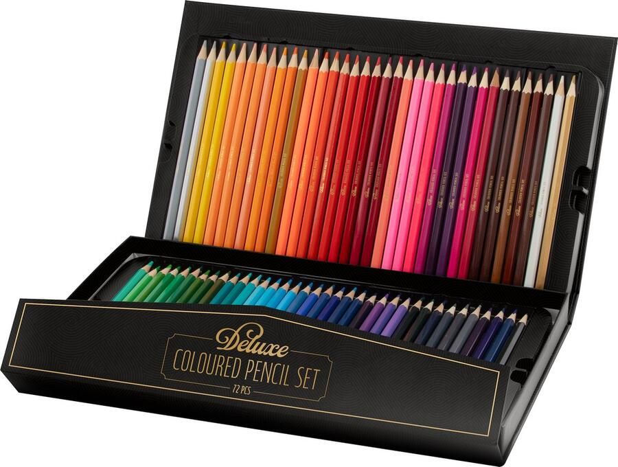 JOYA CREATIVE Professionele Kleurpotloden Set 72 Stuks Tekenset voor Volwassenen en Kinderen in Luxe Opbergdoos met magneetsluiting