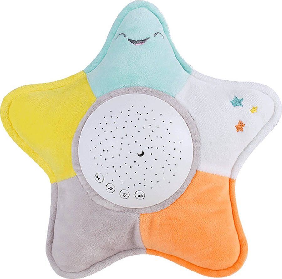 Joymaxx Sterrenprojector met Muziek White Noise Knuffel Machine--Sterrenhemel- Baby projector Nachtlamp de Blije Ster