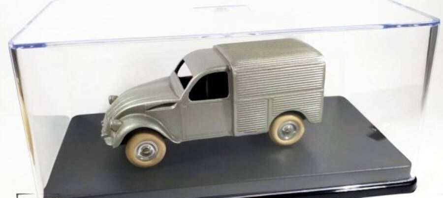 Jørd Citroën 2CV (Zilver) (9 cm) 1 43 JRD + Luxe Showcase (Modelauto Schaalmodel Miniatuurauto)