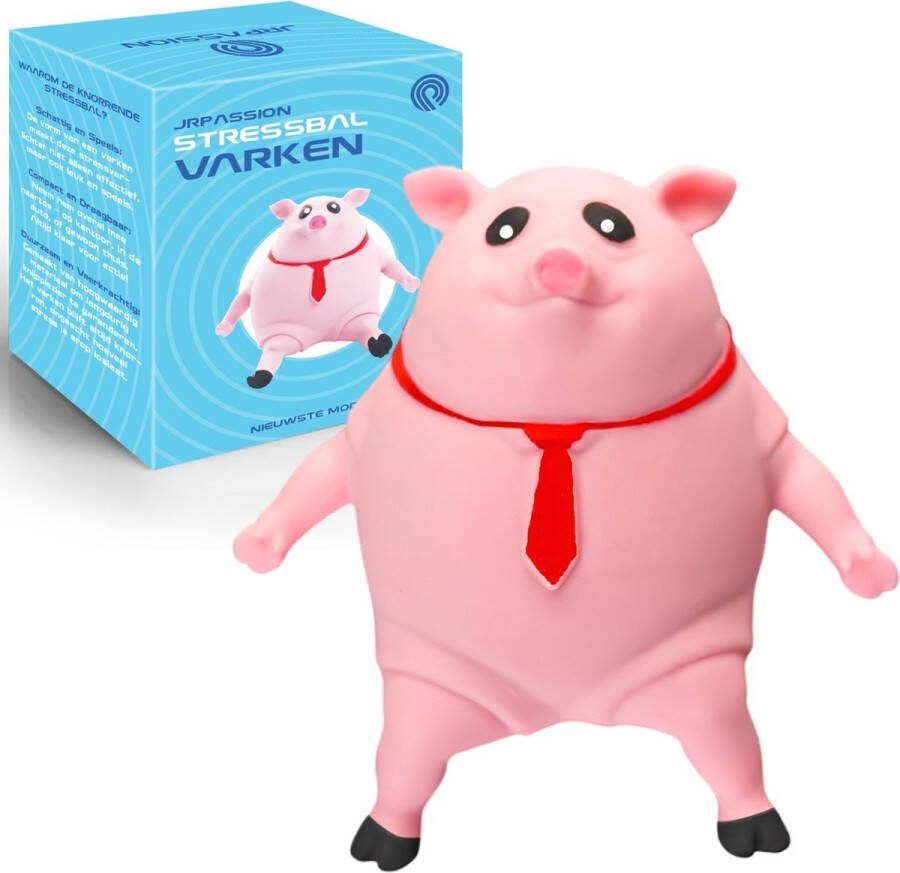 JRpassion Stress Varken 15cm Toy Fidget Knijp Stressbal Speelgoed Antistress Kneed Pig Gooien Slaan Grappig Roze 3+ Squishy Squeeze Kantoor Uitrekken Decoratie