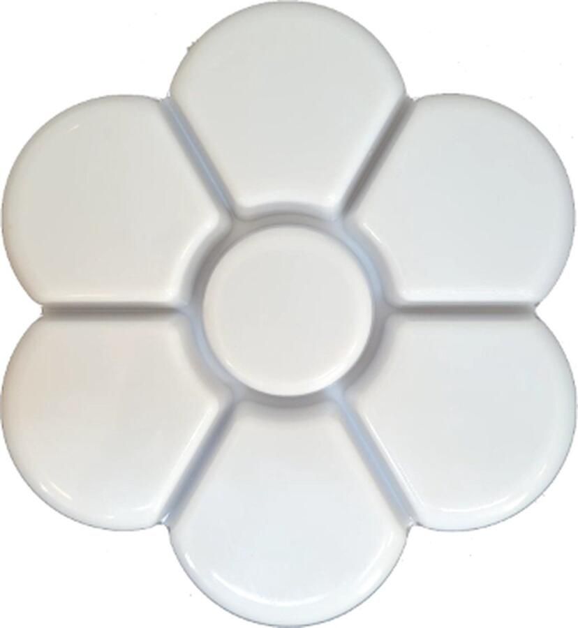 Jumada 's Schilderspalet Bloemvormig 17 cm Diameter Schilderen Hobby Wit Hobby