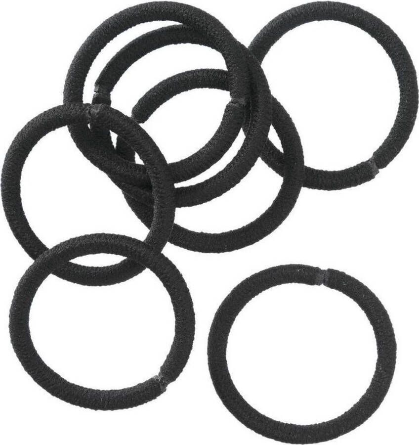 Jumada 's 20 stuks Zwarte Haarelastiekjes Ø 5 cm 2 mm