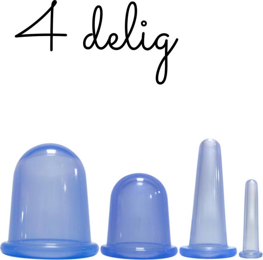 Jumada 's Anti-Cellulitis Cupping Set Blauw: Cupping Cups voor Cellulite Massage Apparaat