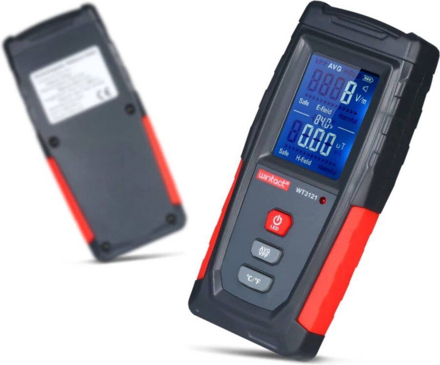Jumada 's Stralingsdetector EMF en 5G straling Inclusief alarmsysteem Frequenties Ingebouwde meter