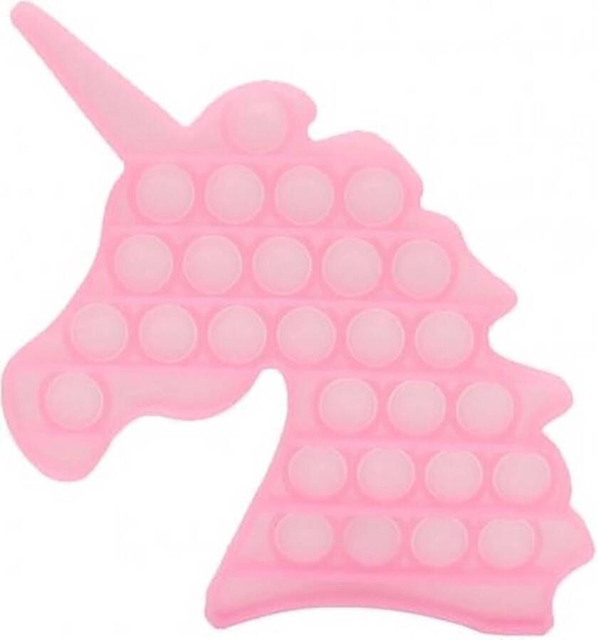 Jumada 's Unicorn Fidget Toy Pop-it! Licht Roze Ontstressen Ontprikkelen