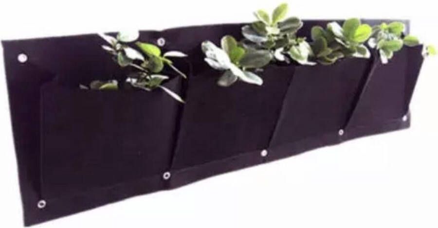 Jumada 's Verticale Tuin tuinophanging voor 4 plantjes Plantenhanger Balkon met 4 Vakken