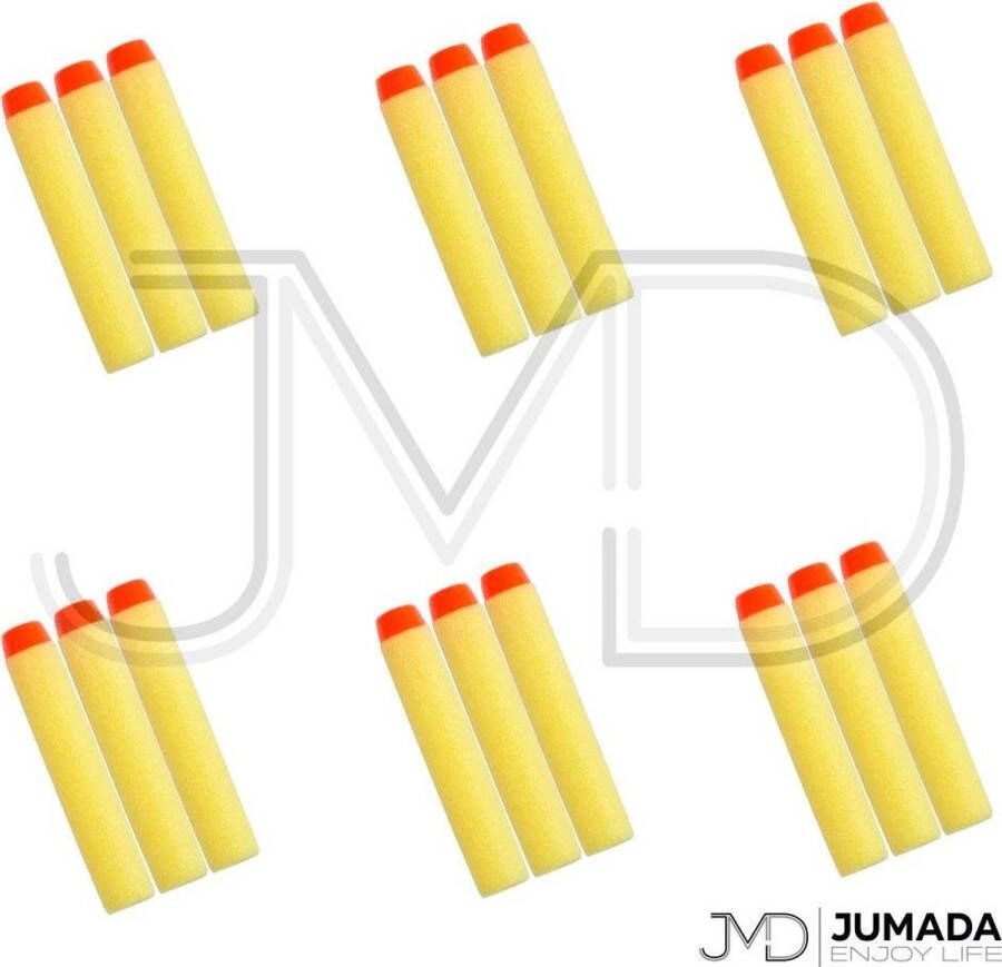 Jumada Universele Dartpijltjes geschikt voor NERF Blasters Pijltjes Darts Bullets 10 stuks Geel