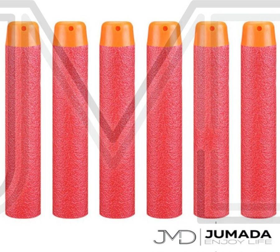 Jumada Universele Dartpijltjes geschikt voor NERF Blasters Pijltjes Darts Bullets 10 stuks Rood